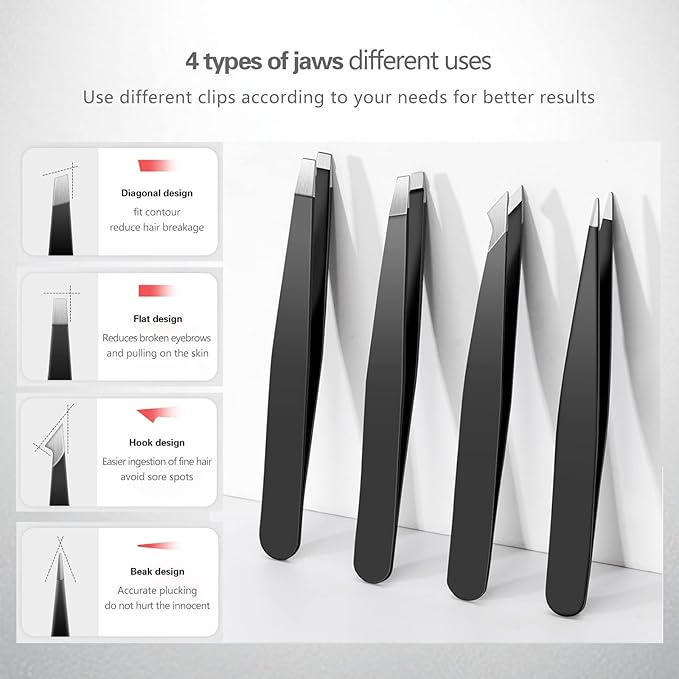 4 pcs High Precision Tweezers Set