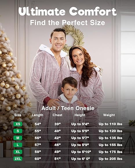 The Big Softy Christmas Onesies Adult & Kid