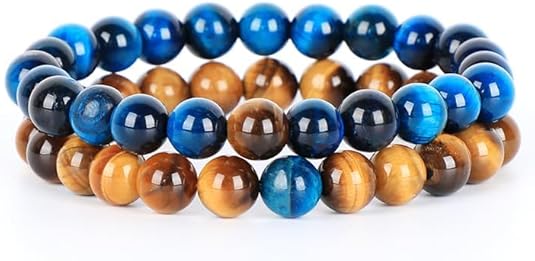 2Pcs His & Hers Distance Beads Bracelets