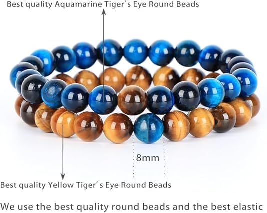 2Pcs His & Hers Distance Beads Bracelets