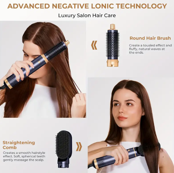 AirLuxe 5-in-1 Ionic Hair Styler & Dryer Brush