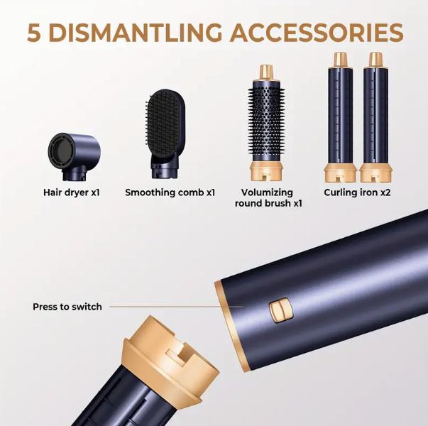 AirLuxe 5-in-1 Ionic Hair Styler & Dryer Brush