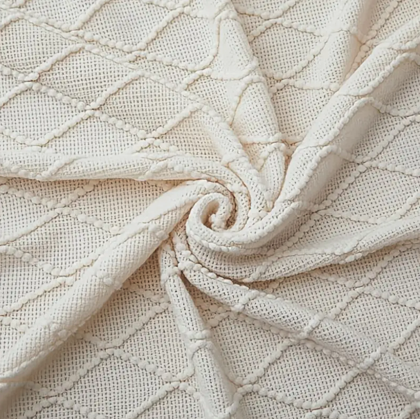 Everyday Cozy White Tassel Throw Blanket